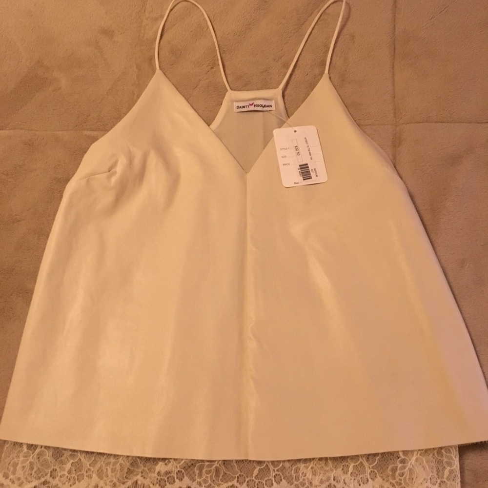 Cream color tank